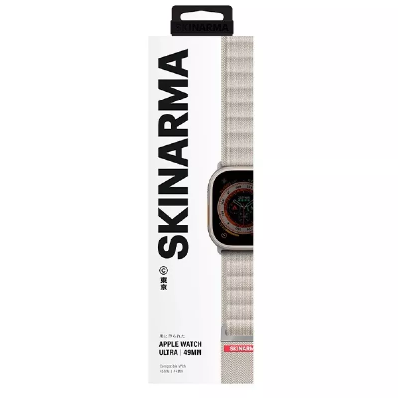 Skinarma Kobu Correa para Apple Watch 49/46/45/44mm Ivory