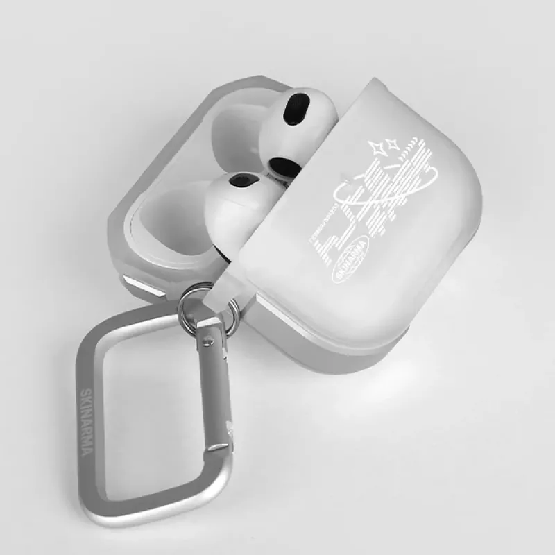 Skinarma Kinzoku Funda para AirPods Pro 2.ª generación - Frost (Translúcido)