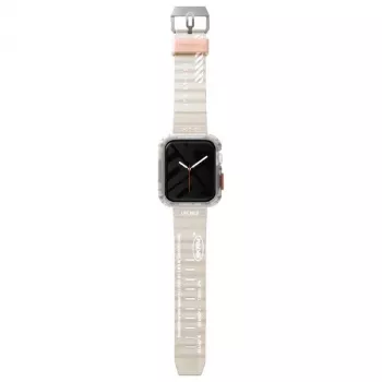 SKINARMA Shokku Correa de silicona para Apple Watch 45/44/42mm Beige