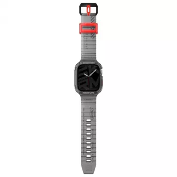 Skinarma Saido Correa y funda 2 en 1 para Apple Watch 45/44mm - Smoke
