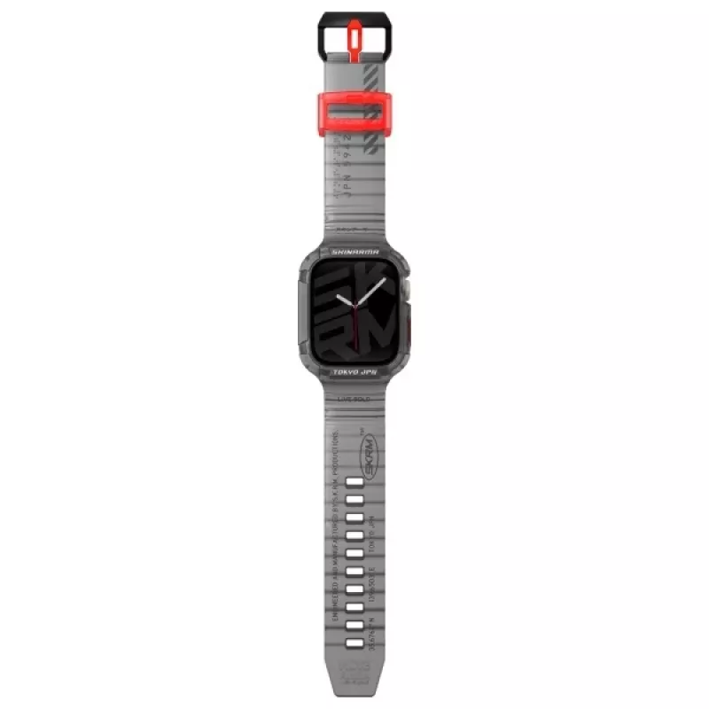 Skinarma Saido Correa y funda 2 en 1 para Apple Watch 45/44mm - Smoke