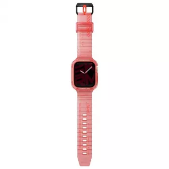 Skinarma Saido Correa y funda protectora 2 en 1 para Apple Watch 45/44mm Rojo