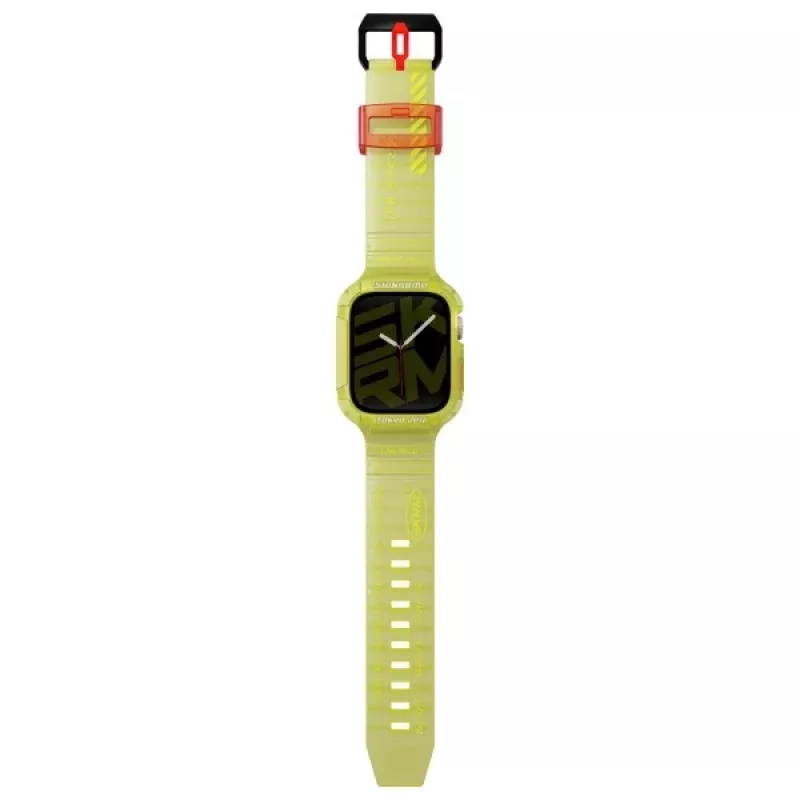 Skinarma Saido Correa y funda 2 en 1 para Apple Watch 45/44mm Amarillo neón
