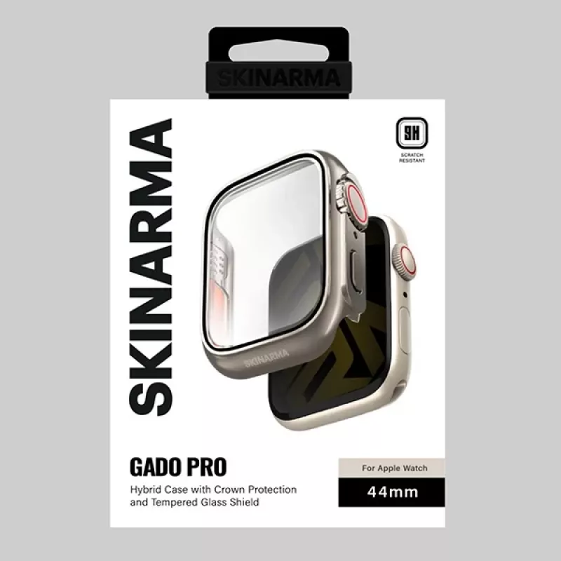 Skinarma Gado Pro funda para Apple Watch 44 mm, titanio