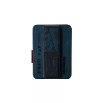 Skinarma Mirage Spunk Cartera con soporte magnético Grip Stand Azul