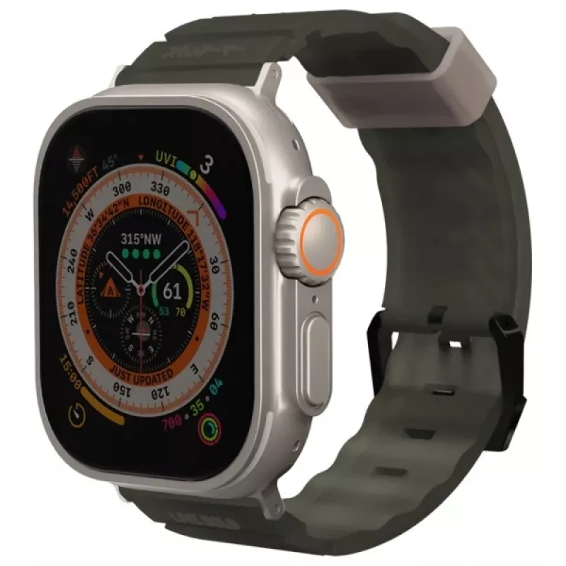 Skinarma Shokku Correa para Apple Watch 49/45/44mm Verde oliva oscuro