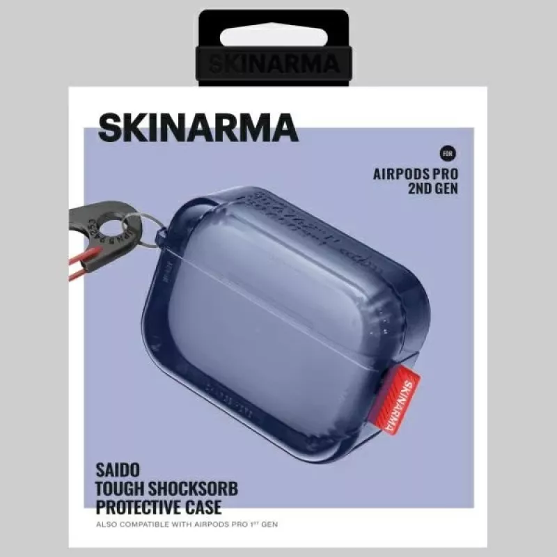 SKINARMA Saido Funda protectora para AirPods Pro 2.ª generación - Azul oscuro