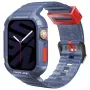 Skinarma Saido Funda 2 en 1 con correa integrada para Apple Watch 45/44mm Azul oscuro