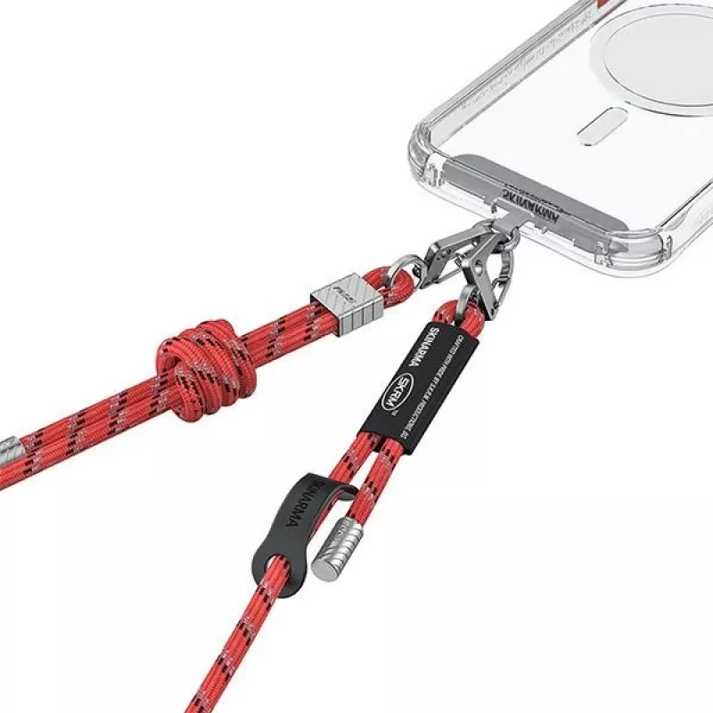 Skinarma Dyno Cordón universal para teléfono Vermilion