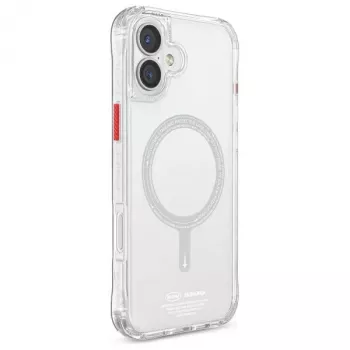 SKINARMA Saido Funda con carga magnética para iPhone 16 6,1 inch Clear