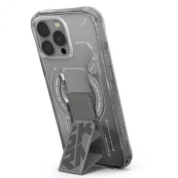 Skinarma Helio Funda con carga magnética + soporte de agarre para iPhone 16 Pro 6,3