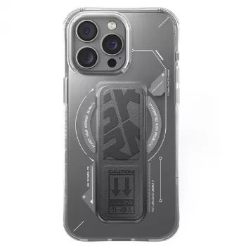 Skinarma Helio Funda con carga magnética + soporte de agarre para iPhone 16 Pro 6,3
