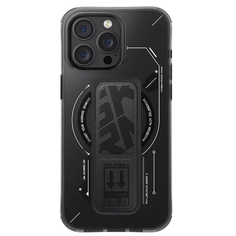 SKINARMA Helio funda con soporte y carga magnética para iPhone 16 Pro 6,3 inch negra