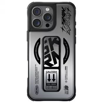 SKINARMA Kira Kobai Funda con carga magnética y soporte de agarre para iPhone 16 Pro 6,3