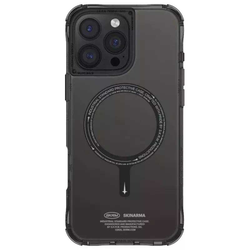 Skinarma Saido Funda para iPhone 16 Pro Max 6,9 pulgadas, carga magnética, negro