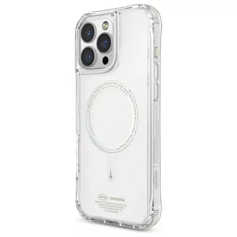 SKINARMA Saido Funda para Apple iPhone 16 Pro Max 6,9 pulgadas carga magnética verde (Niteglow)