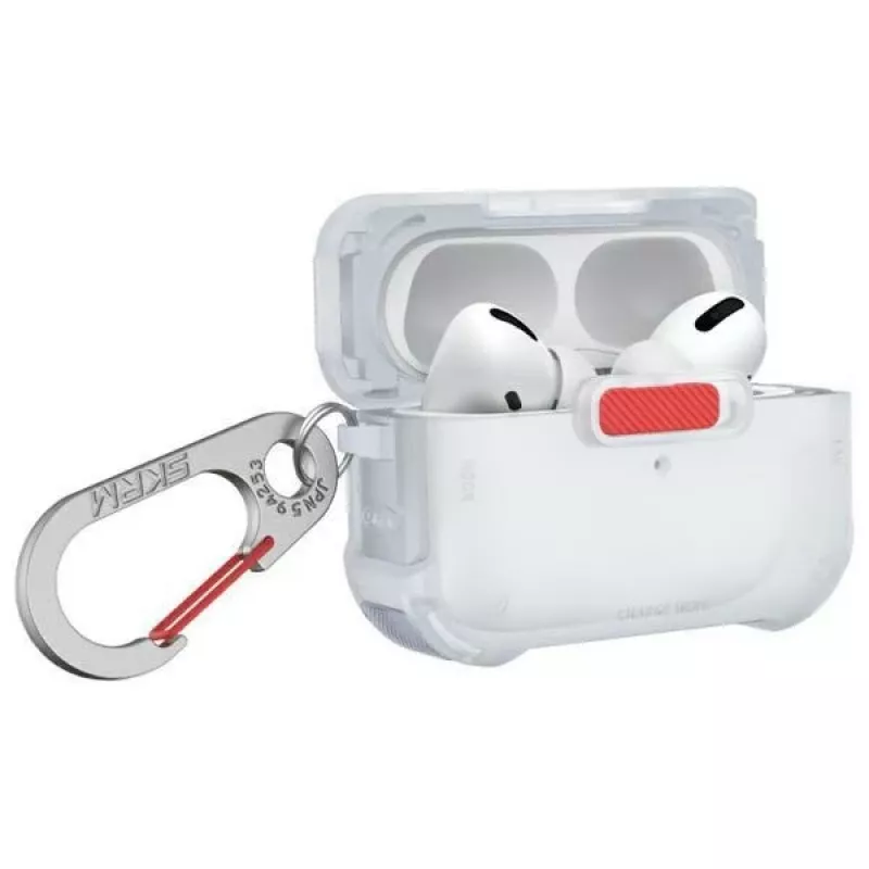 Skinarma Mecha Funda para AirPods Pro 2, Frost Translucent