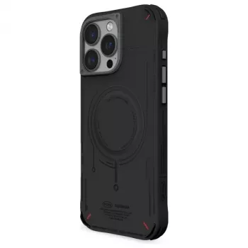 Skinarma Mecha Funda para iPhone 16 Pro 6,3 pulgadas, carga magnética, negro
