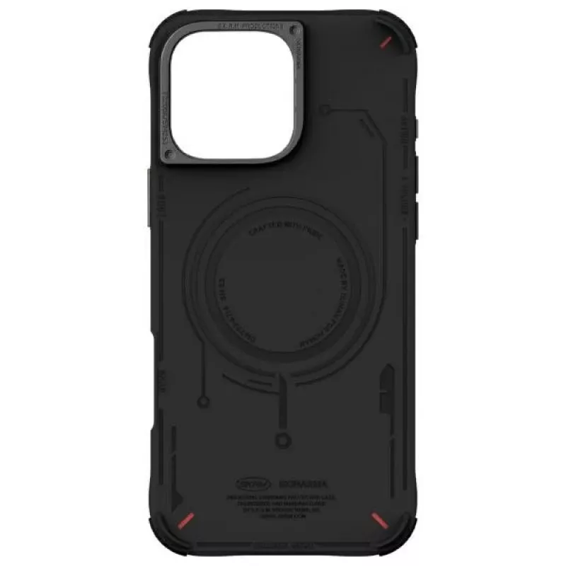SKINARMA Mecha Funda para Apple iPhone 16 Pro Max 6,9 pulgadas carga magnética negra