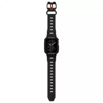 SKINARMA Mecha correa y funda 2 en 1 para Apple Watch 45/44mm negra