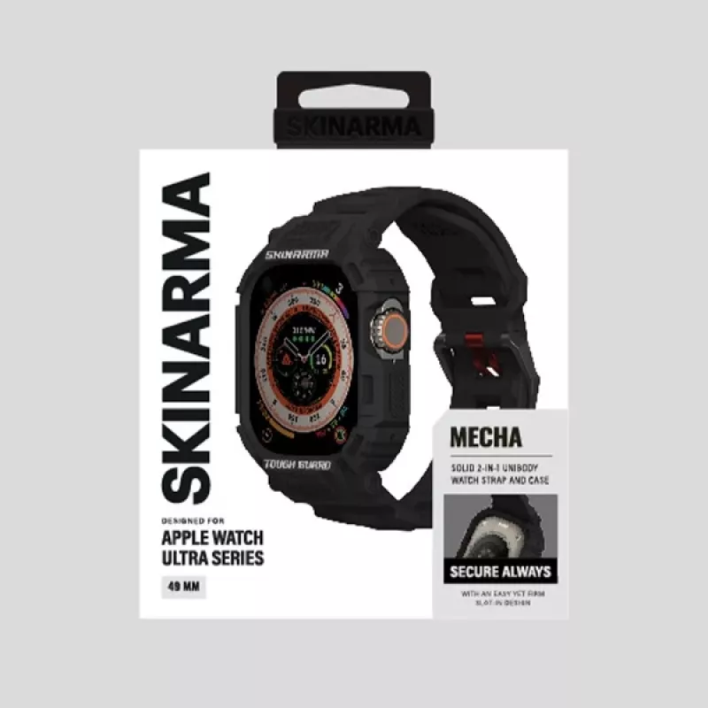 Skinarma Mecha funda y correa 2 en 1 para Apple Watch Ultra 49mm - negra