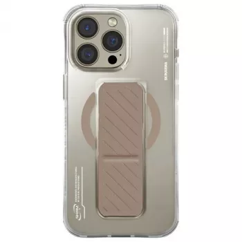 SKINARMA Axon funda con carga magnética + soporte con agarre para iPhone 16 Pro 6,3