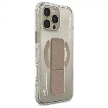 SKINARMA Axon funda con carga magnética + soporte con agarre para iPhone 16 Pro 6,3