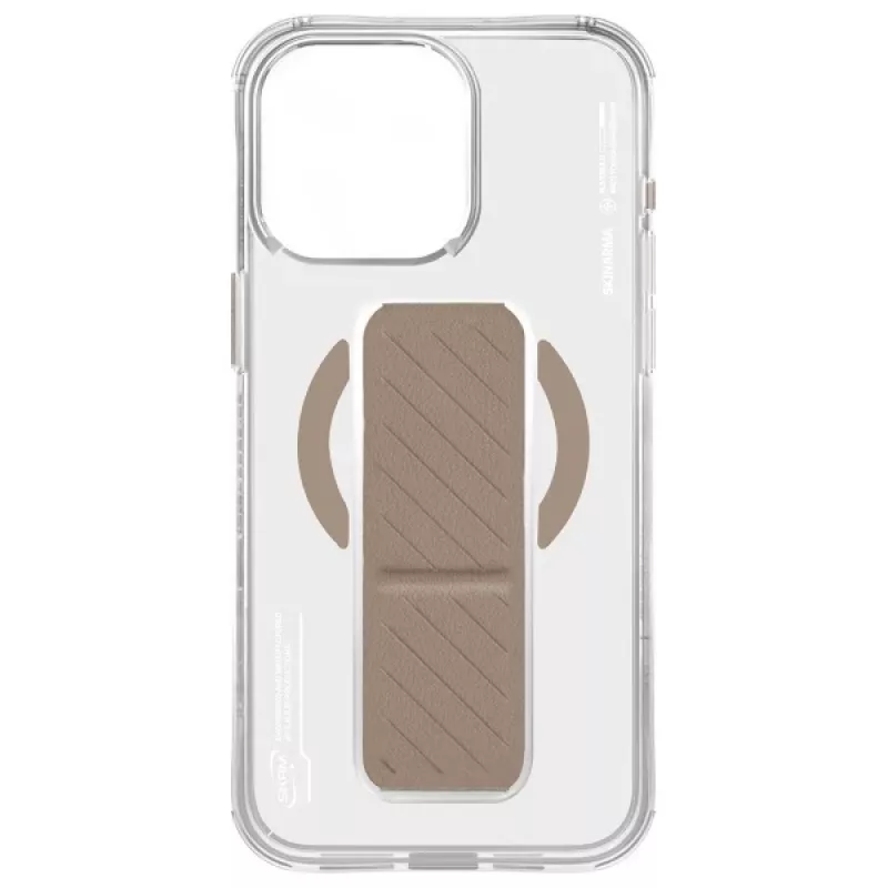 SKINARMA Axon funda con carga magnética + soporte con agarre para iPhone 16 Pro 6,3
