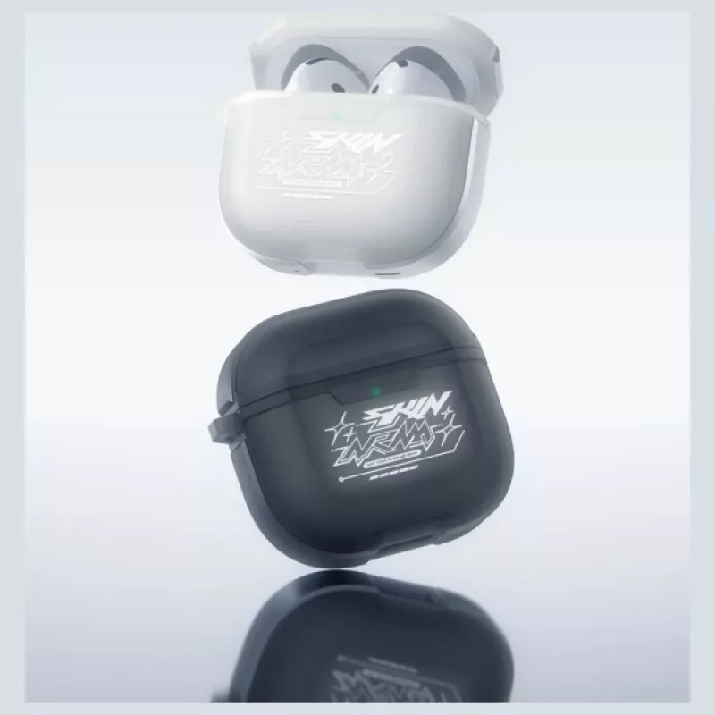 Skinarma Kinzoku funda para AirPods 4, Frost