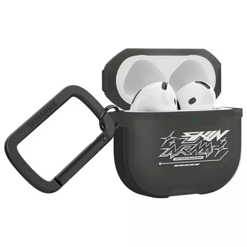 SKINARMA Kinzoku funda para AirPods 4 - Smoke