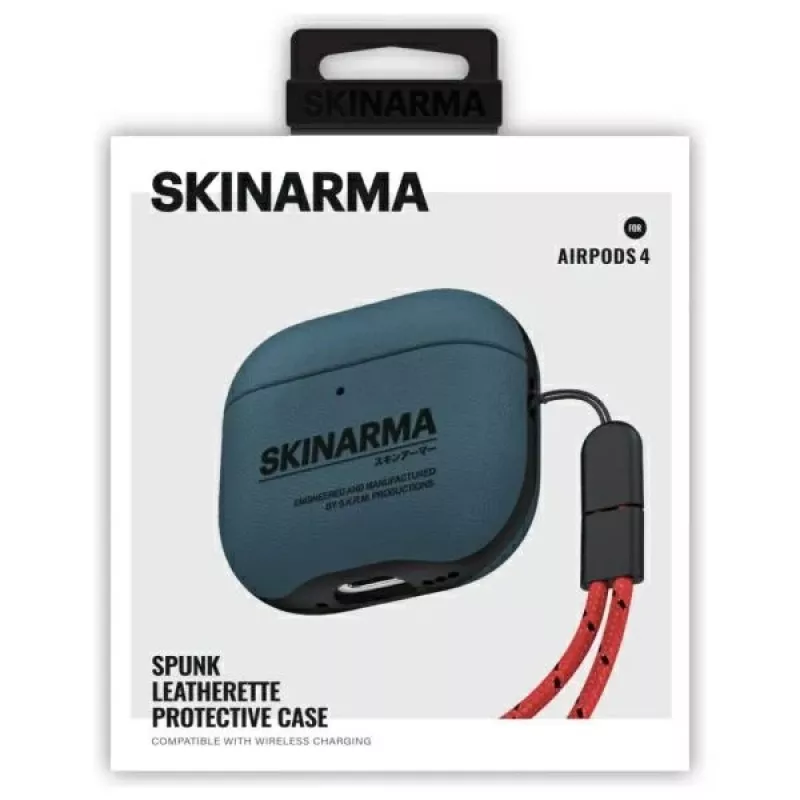 Skinarma Spunk funda para AirPods 4, azul