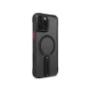 Skinarma Helix funda con carga magnética y soporte giratorio 360 para iPhone 16 Pro negra