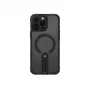 SKINARMA Helix funda con carga magnética y soporte giratorio 360 para iPhone 16 Pro Max, negra