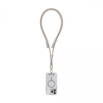 SKINARMA Dyno Ve cordón y cable para teléfono 2 en 1 USB-C a USB-C 80cm beige