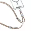 SKINARMA Dyno Ve cordón y cable para teléfono 2 en 1 USB-C a USB-C 80cm beige