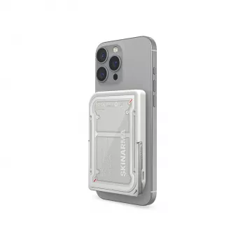 Skinarma Nexus Mecha Magnetic Kick-Stand Power Bank 5000mAh 20W PD USB-C MagSafe gris claro