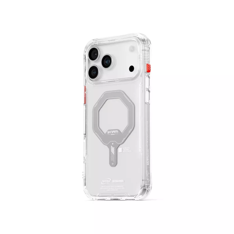 SKINARMA Saido funda de carga magnética para Apple iPhone 17 Pro, transparente