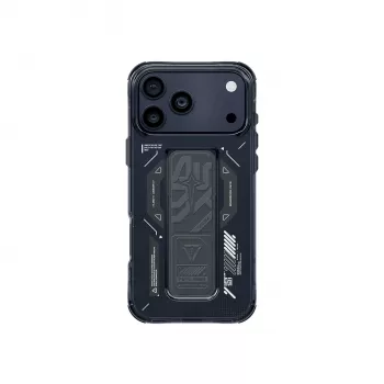SKINARMA Helio funda para iPhone 17 Pro carga magnética + soporte con agarre Graphite