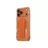 Skinarma Helio funda para iPhone 17 Pro Max carga magnética + soporte con agarre naranja