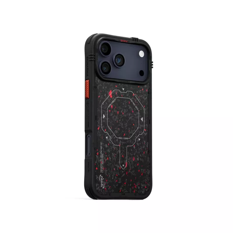 Skinarma Vektor funda para iPhone 17 Pro con carga magnética, negro