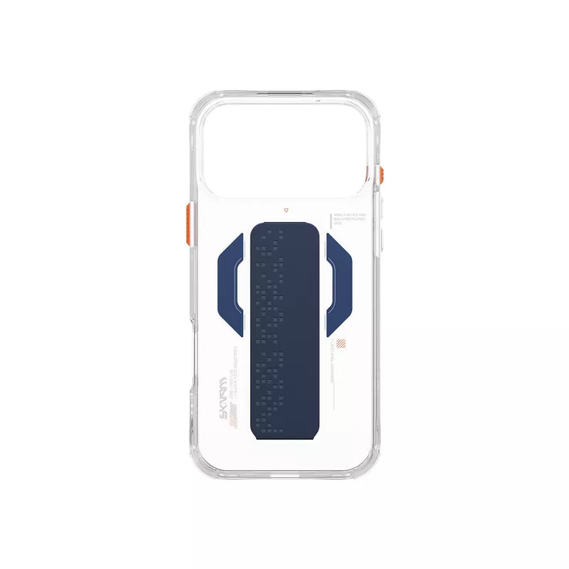 Skinarma Haxa funda con carga magnética + soporte con grip para Apple iPhone 17 Pro Max, azul