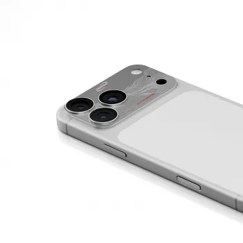 Skinarma Sonix protector de lente de cámara de aluminio completo para iPhone 17 Pro - Plata