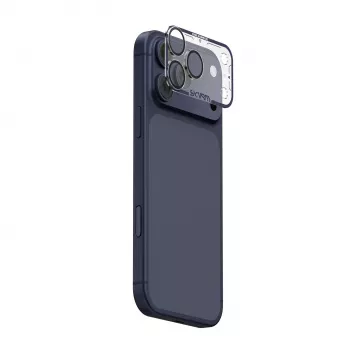 Skinarma Magma protector de lente de cámara mate completo para iPhone 17 Pro, azul