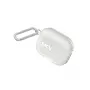 SKINARMA Kinzoku funda con mosquetón para Apple AirPods Pro 3, transparente lechoso (SK-APP3KIN-FROST)