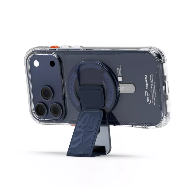 SKINARMA Arch XEPhaze Smart Grip-Stand soporte y grip magnético para teléfono Blue