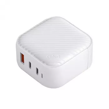 UNIQ Verge Pro cargador de pared GaN 66W USB-C Cloud White