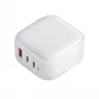 UNIQ Verge Pro cargador de pared GaN 66W USB-C Cloud White