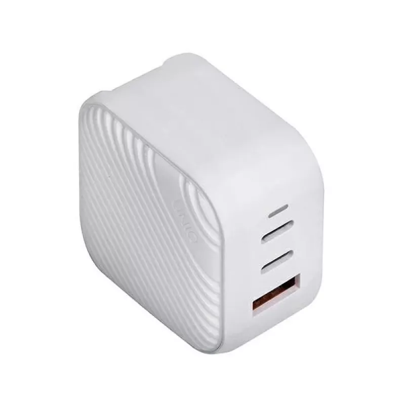 UNIQ Verge Pro cargador de pared GaN 66W USB-C Cloud White