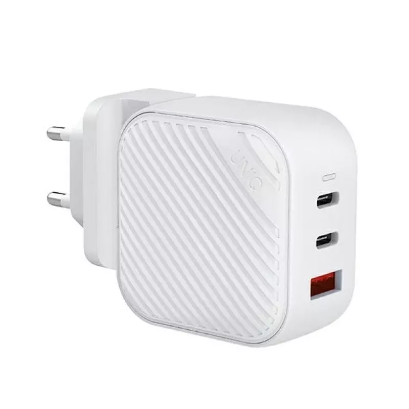 UNIQ Verge Pro cargador de pared GaN 66W USB-C Cloud White