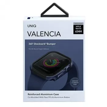UNIQ Valencia funda protectora para Apple Watch Series 4/5/6/SE/SE3 40mm - Atlantic Blue